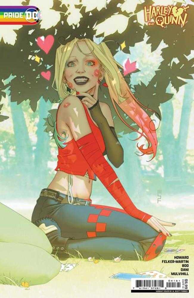 Harley Quinn #41 Cover D W Scott Forbes DC Pride 2024 Card Stock Variant | Dragon's Lair Comics and Fantasy Houston TX