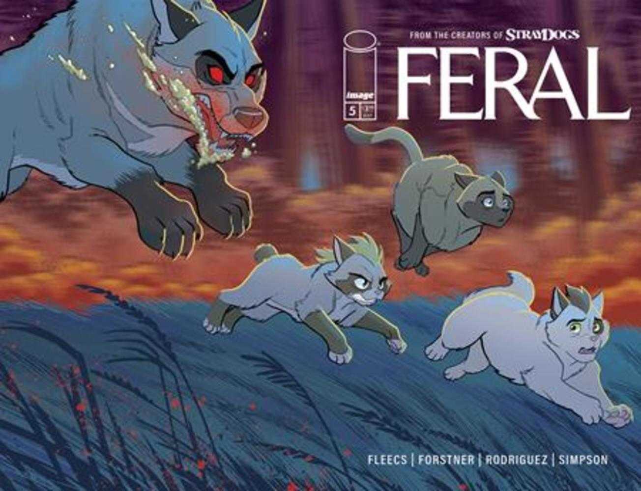 Feral #5 Cover A Tony Fleecs & Trish Forstner Wraparound | Dragon's Lair Comics and Fantasy Houston TX