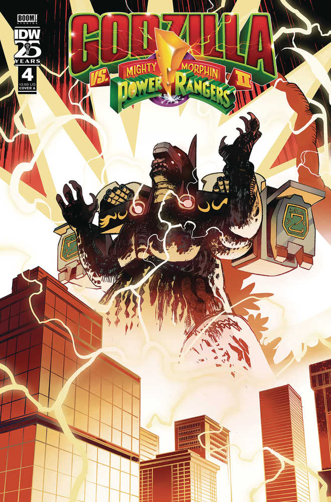 Godzilla vs MMPR II #4 Cover A Rivas | Dragon's Lair Comics and Fantasy Houston TX