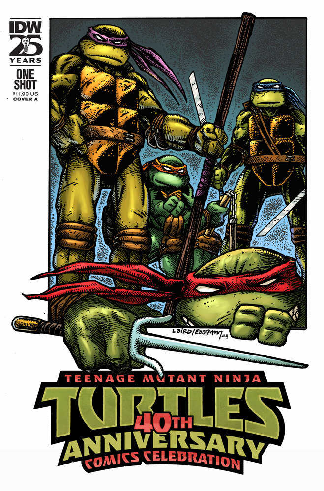 Teenage Mutant Ninja Turtles: 40th Anniversary Comics Celebration Cover A (Laird & Eastman) | Dragon's Lair Comics and Fantasy Houston TX