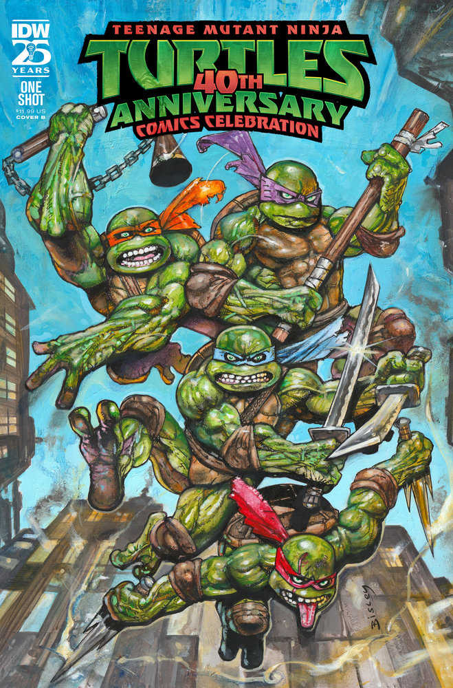 Teenage Mutant Ninja Turtles: 40th Anniversary Comics Celebration Variant B (Bisley) | Dragon's Lair Comics and Fantasy Houston TX