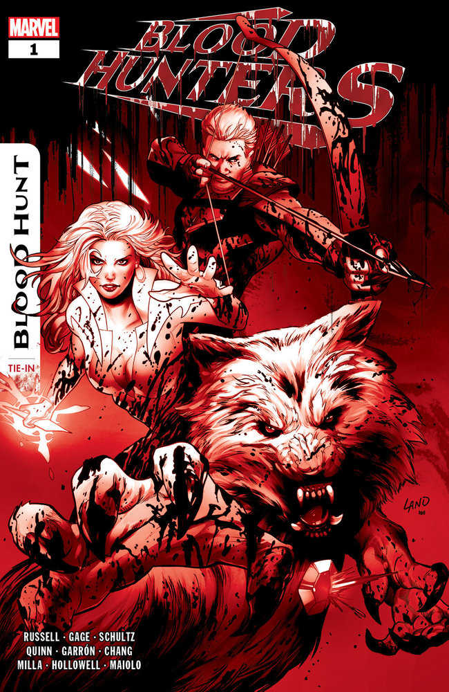 Blood Hunters #1 Greg Land Blood Soaked 2nd Print Variant [Bh] | Dragon's Lair Comics and Fantasy Houston TX