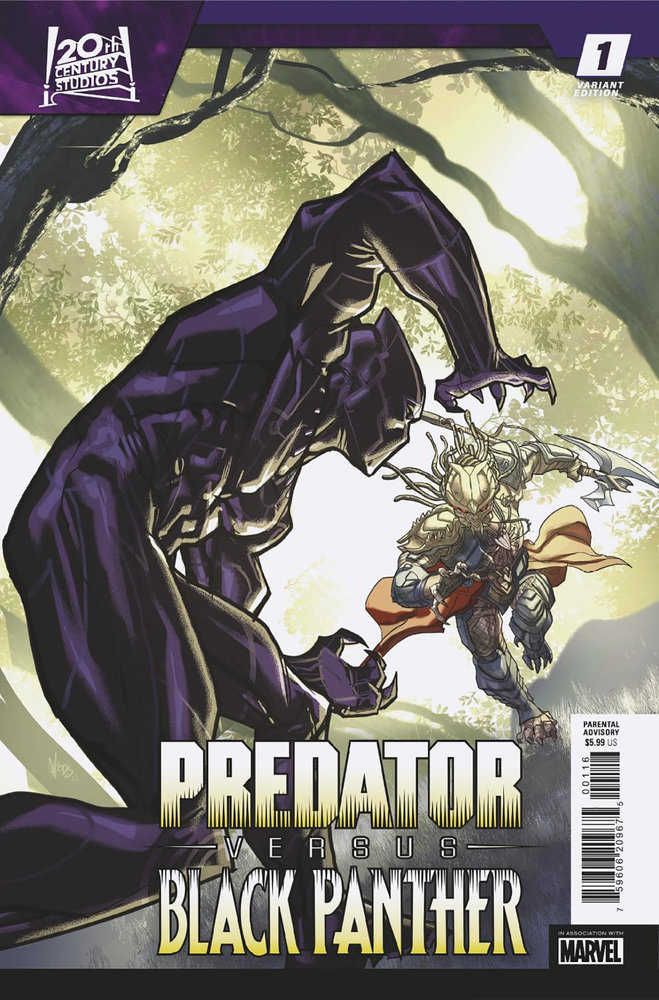 Predator vs. Black Panther #1 Pete Woods Variant | Dragon's Lair Comics and Fantasy Houston TX