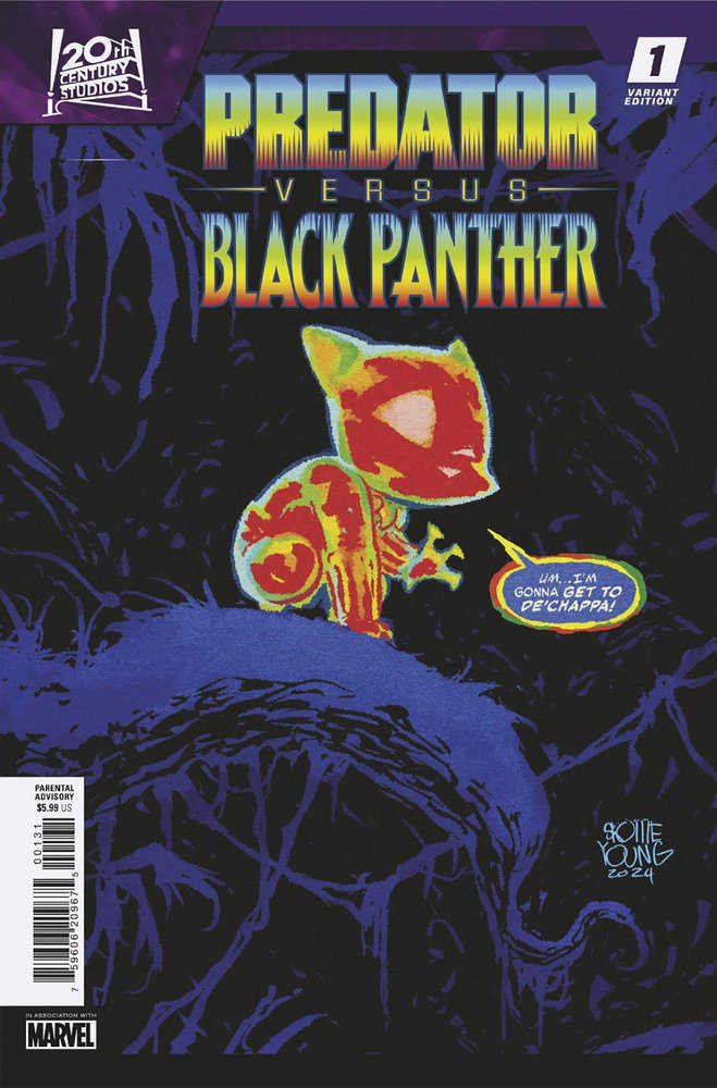 Predator vs. Black Panther #1 Skottie Young Variant | Dragon's Lair Comics and Fantasy Houston TX