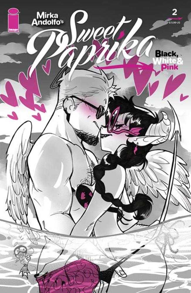 Mirka Andolfos Sweet Paprika Black White & Pink #2 Cover A Mirka Andolfo | Dragon's Lair Comics and Fantasy Houston TX