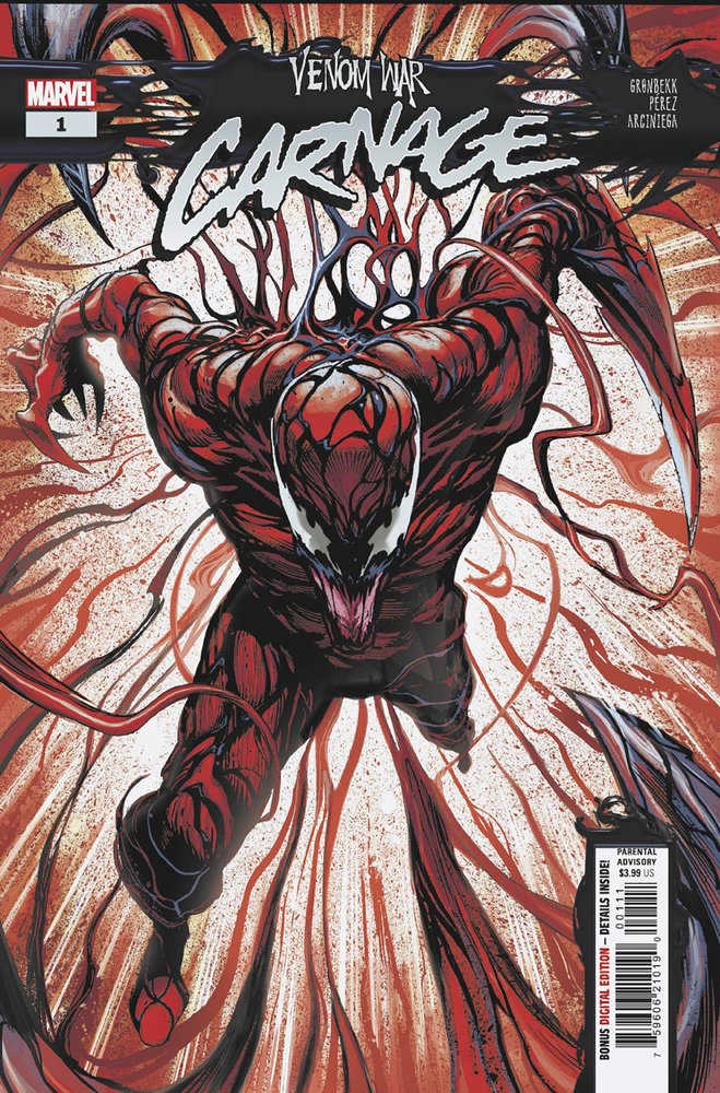 Venom War: Carnage #1 [Vw] | Dragon's Lair Comics and Fantasy Houston TX