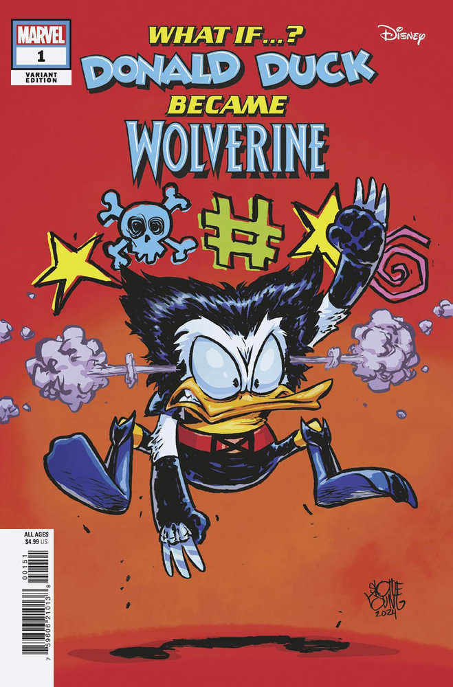 What If Donald Duck Became Wolverine #1 Young Variant | Dragon's Lair Comics and Fantasy Houston TX