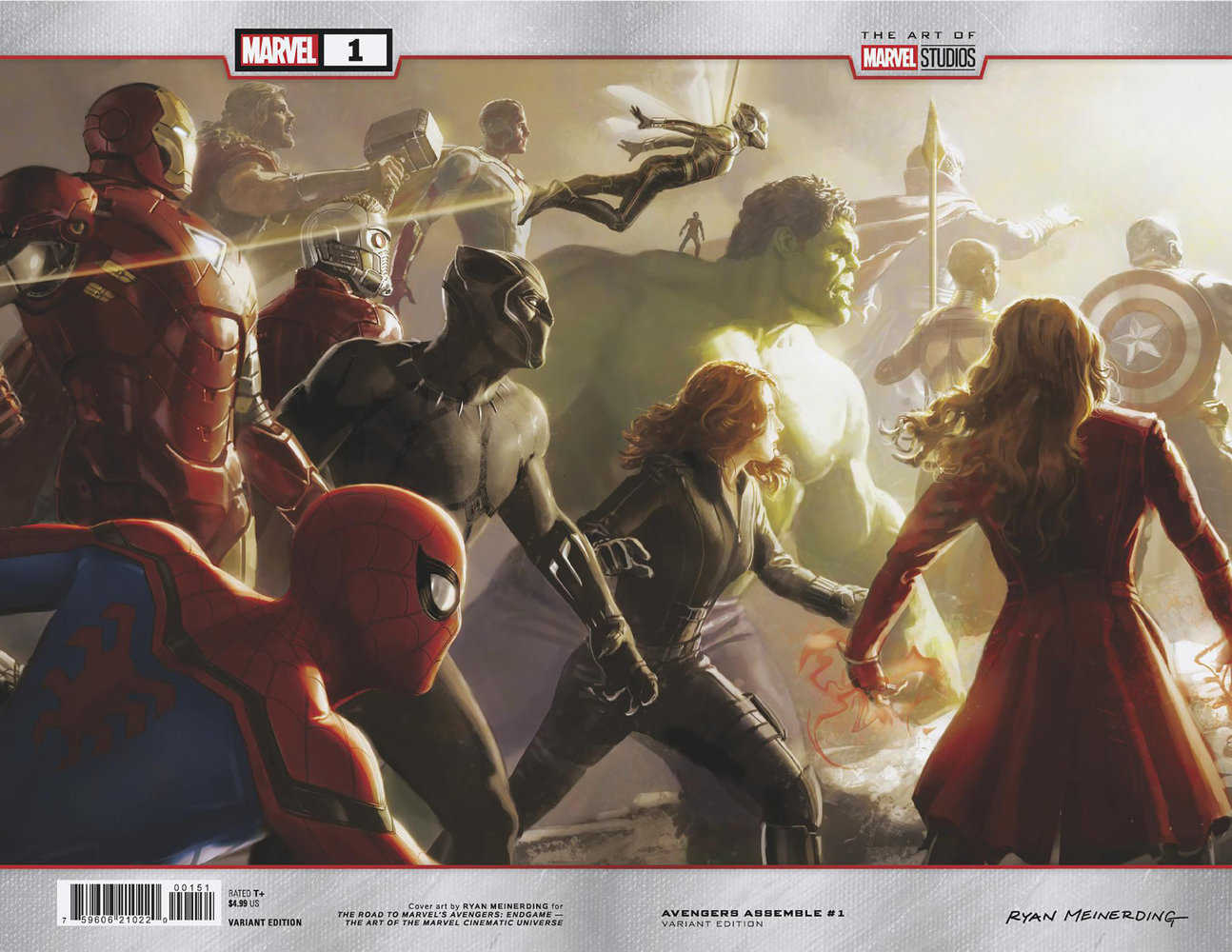 Avengers Assemble #1 Ryan Meinerding Wraparound Marvel Studios Variant | Dragon's Lair Comics and Fantasy Houston TX