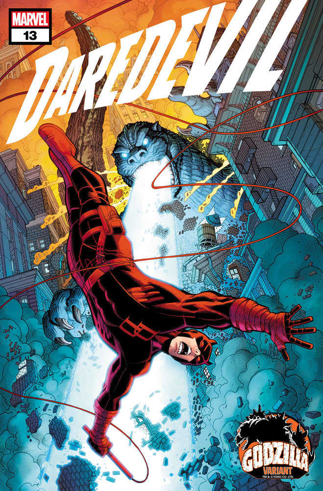 Daredevil #13 Nick Bradshaw Godzilla Variant | Dragon's Lair Comics and Fantasy Houston TX