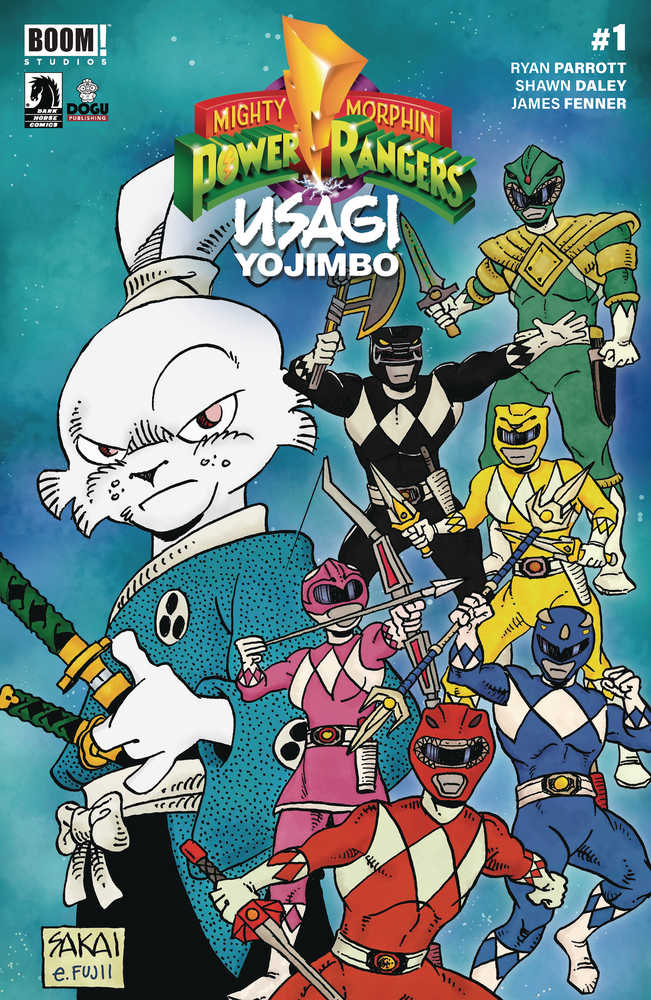 Mighty Morphin Power Rangers Usagi Yojimbo #1 Cover B Sakai (C | Dragon's Lair Comics and Fantasy Houston TX