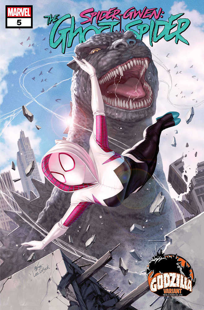 Spider-Gwen: The Ghost-Spider #5 Inhyuk Lee Godzilla Variant | Dragon's Lair Comics and Fantasy Houston TX