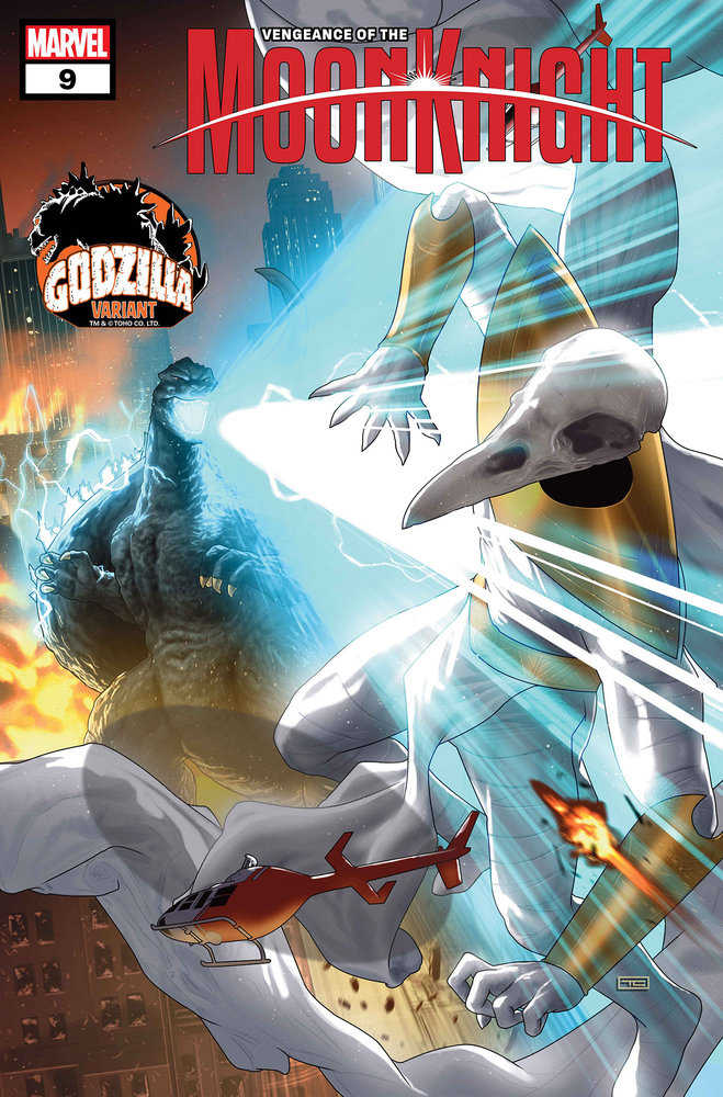 Vengeance Of The Moon Knight #9 Taurin Clarke Godzilla Variant | Dragon's Lair Comics and Fantasy Houston TX