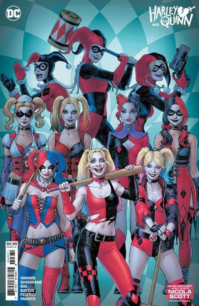 Harley Quinn #43 Cover D Nicola Scott Artist Spotlight Card Stock Variant | Dragon's Lair Comics and Fantasy Houston TX