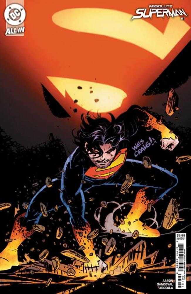 Absolute Superman #1 Cover B Wes Craig Card Stock Variant | Dragon's Lair Comics and Fantasy Houston TX