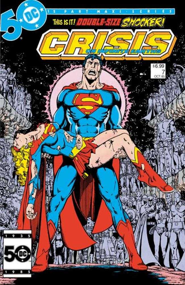 Crisis On Infinite Earths #7 Facsimile Edition Cover B George Perez Foil Variant | Dragon's Lair Comics and Fantasy Houston TX