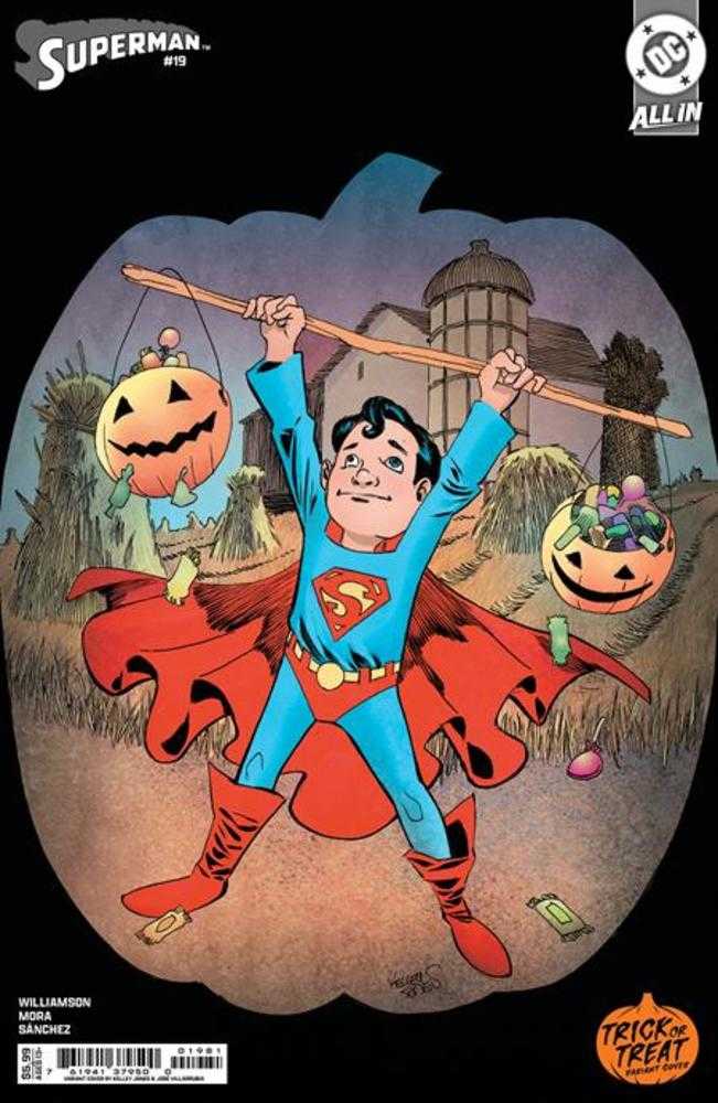 Superman #19 Cover E Kelley Jones Trick Or Treat Card Stock Variant | Dragon's Lair Comics and Fantasy Houston TX