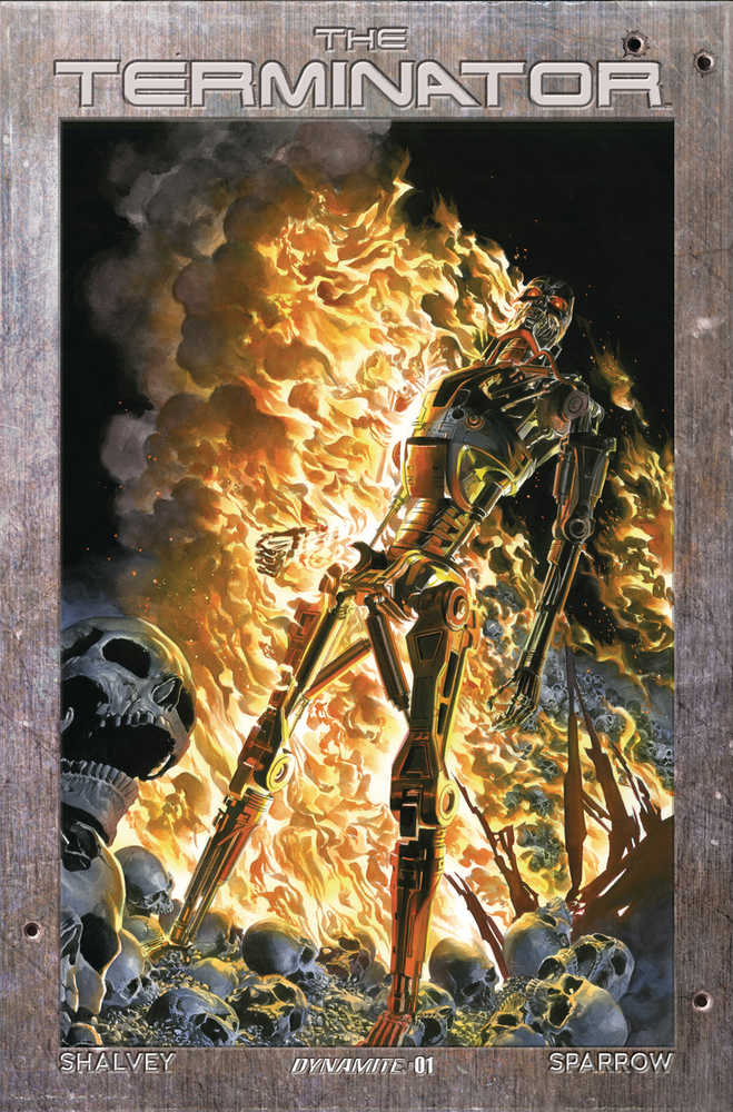 Terminator #1 Cover E Ross Burning Earth Icon | Dragon's Lair Comics and Fantasy Houston TX