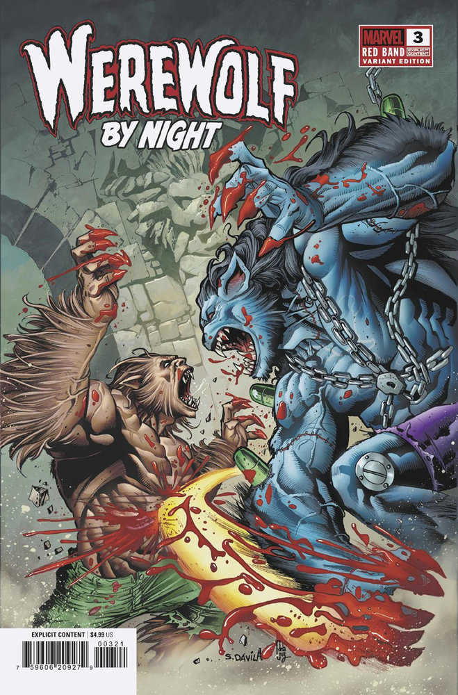 Werewolf By Night: Red Band #3 Sergio Davila Variant [Polybagged] | Dragon's Lair Comics and Fantasy Houston TX