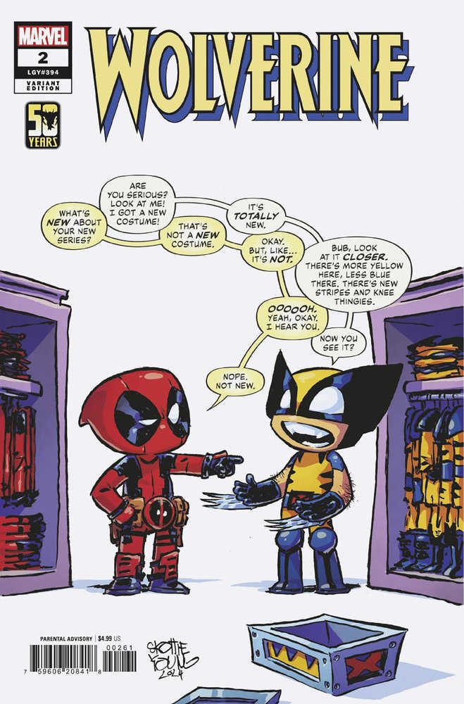 Wolverine #2 Skottie Young Variant | Dragon's Lair Comics and Fantasy Houston TX