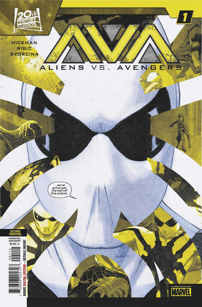 Aliens vs. Avengers #1 Esad Ribic 2nd Print Variant | Dragon's Lair Comics and Fantasy Houston TX