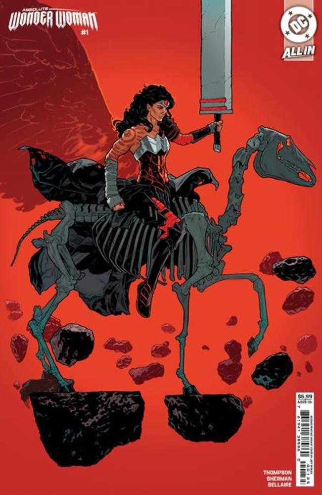 Absolute Wonder Woman #1 2nd Print Cover B Jeff Spokes Card Stock Variant | Dragon's Lair Comics and Fantasy Houston TX