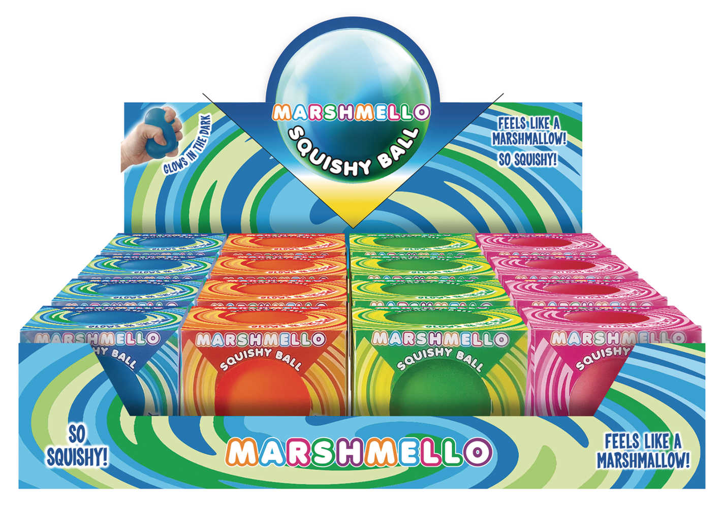 Zorbitz Marshmello Glow In The Dark Balls 16 Ct Display (Net | Dragon's Lair Comics and Fantasy Houston TX