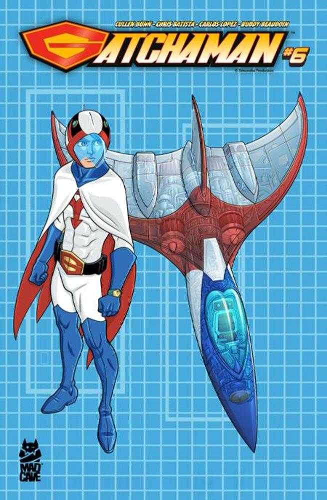 Gatchaman #6 Cover B Chris Batista Blueprint Ken And G-1 Variant | Dragon's Lair Comics and Fantasy Houston TX