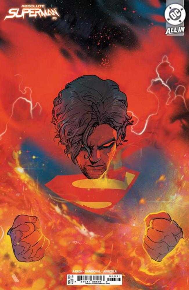 Absolute Superman #3 Cover C Christian Ward Card Stock Variant | Dragon's Lair Comics and Fantasy Houston TX