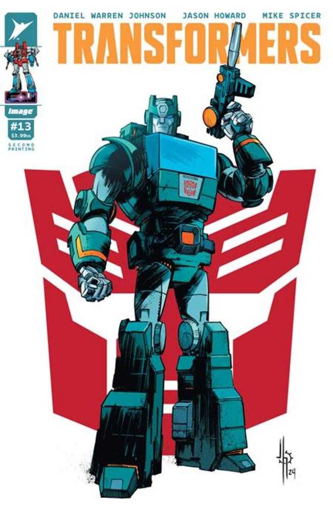 Transformers #13 2nd Print Cover B Jason Howard Autobot Variant | Dragon's Lair Comics and Fantasy Houston TX