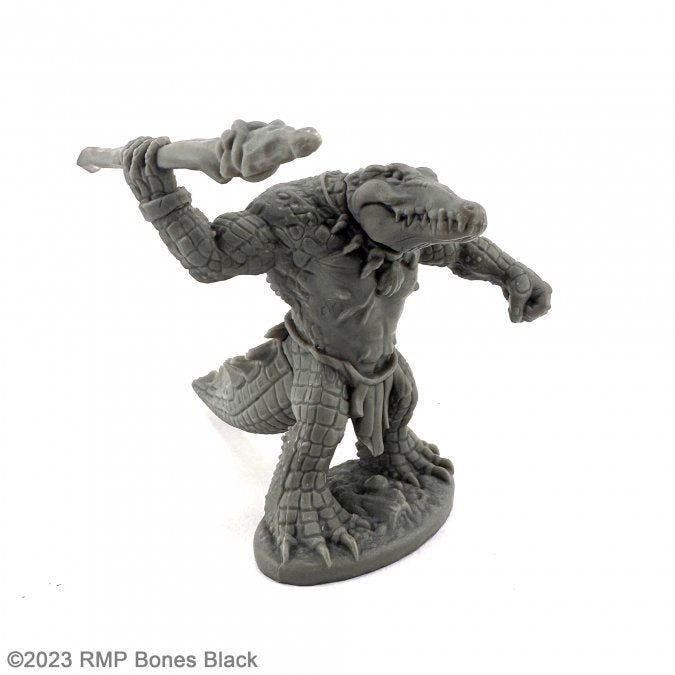 Reaper Bones Black: Gatorman (Spear) | Dragon's Lair Comics and Fantasy Houston TX