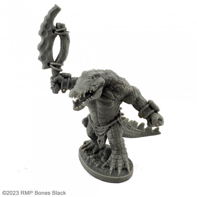 Reaper Bones Black: Gatorman (Large Axe) | Dragon's Lair Comics and Fantasy Houston TX