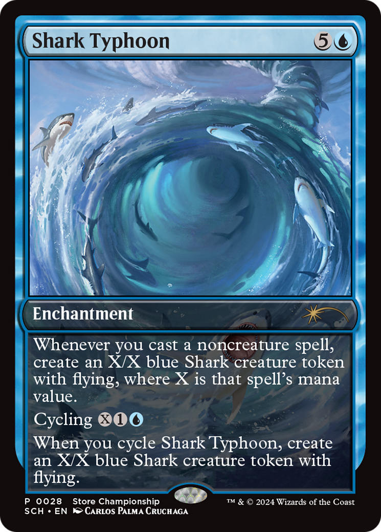 Shark Typhoon (Store Championship) [Bloomburrow Promos] | Dragon's Lair Comics and Fantasy Houston TX