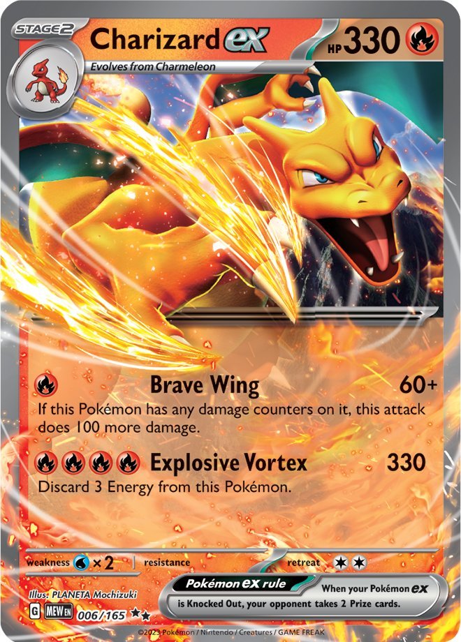 Charizard ex (006/165) [Scarlet & Violet 151] | Dragon's Lair Comics and Fantasy Houston TX