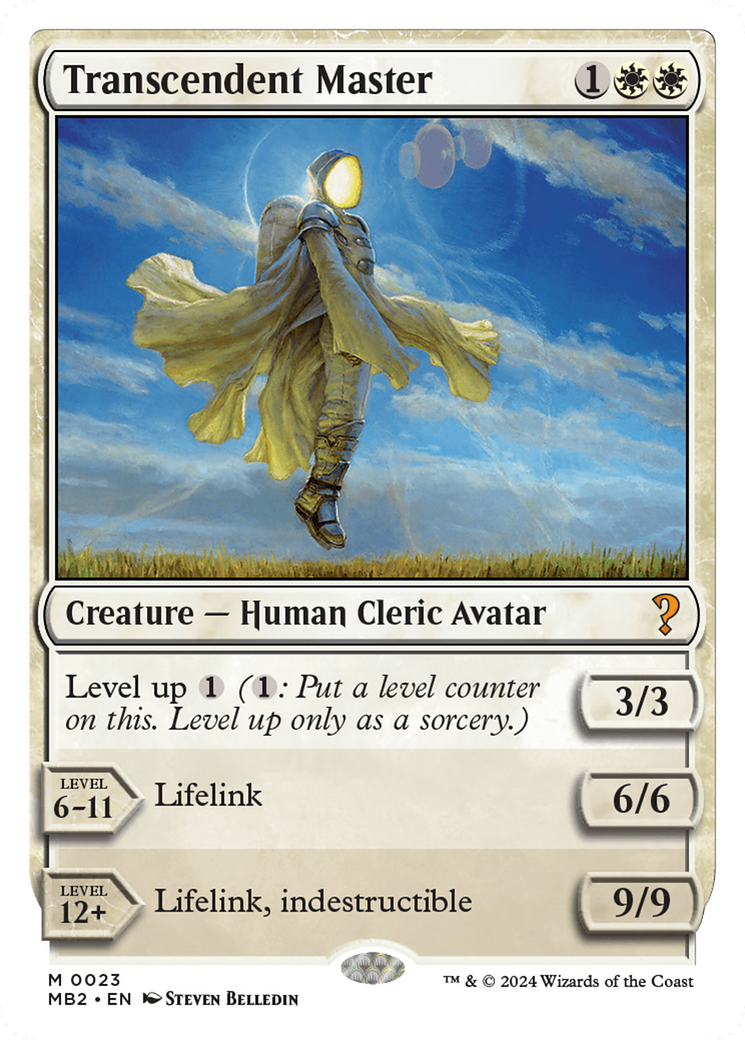 Transcendent Master (White Border) [Mystery Booster 2] | Dragon's Lair Comics and Fantasy Houston TX