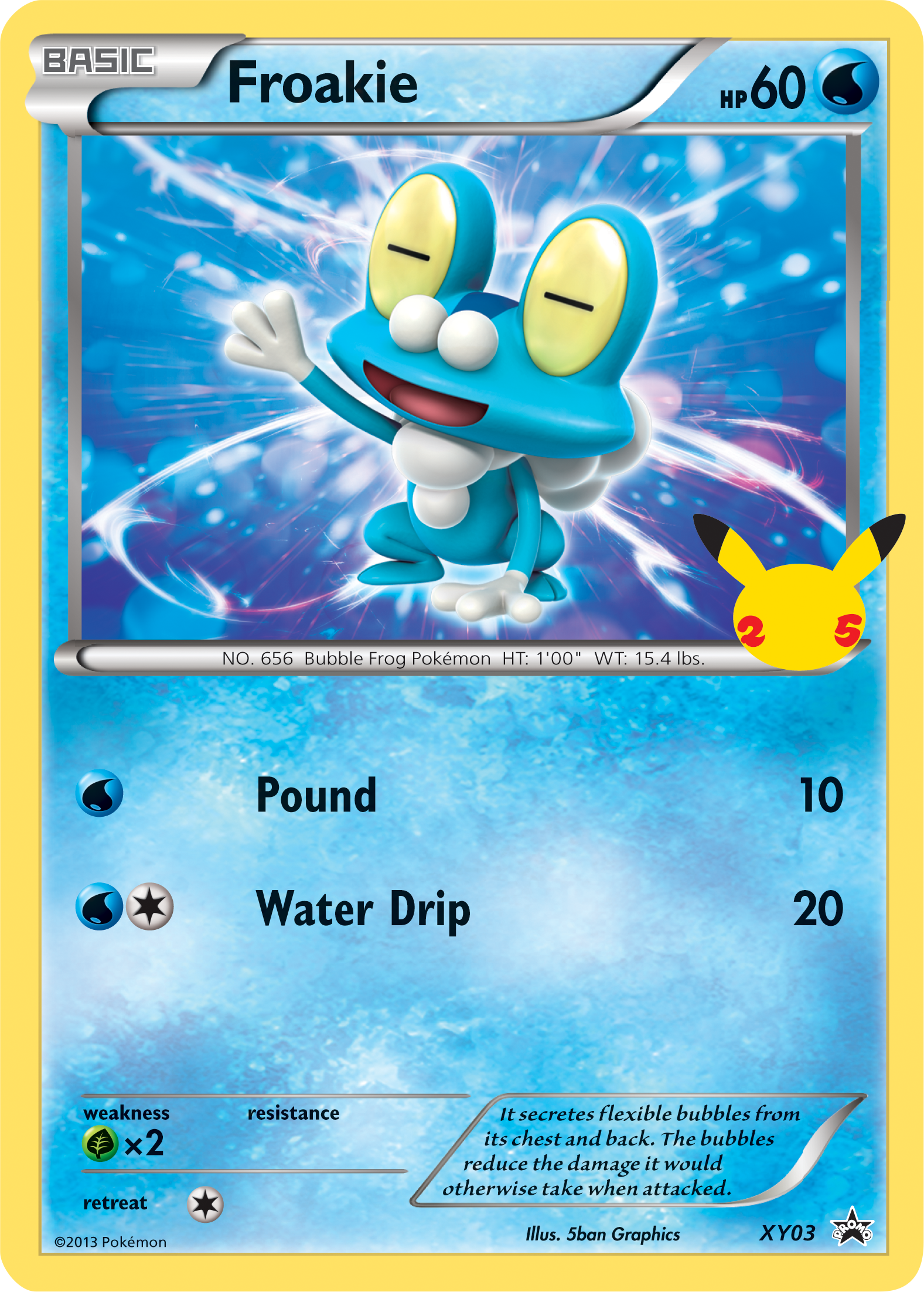 Froakie (XY03) (Jumbo Card) [First Partner Pack] | Dragon's Lair Comics and Fantasy Houston TX