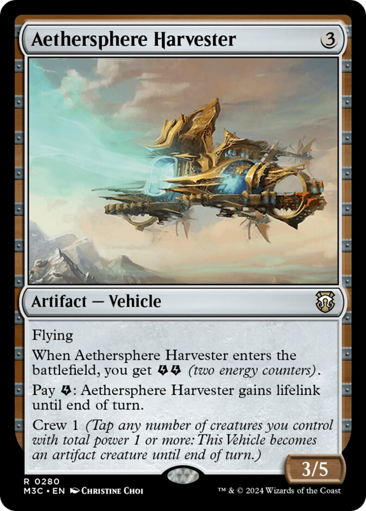 Aethersphere Harvester [Modern Horizons 3 Commander] | Dragon's Lair Comics and Fantasy Houston TX