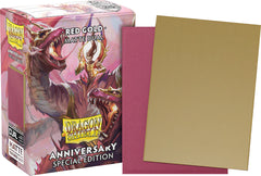 Dragon Shields: (100) Matte Dual - 25th Special Edition Red / Gold | Dragon's Lair Comics and Fantasy Houston TX