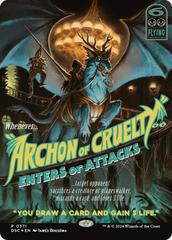 Archon of Cruelty (Showcase) [Duskmourn: House of Horror Commander] | Dragon's Lair Comics and Fantasy Houston TX