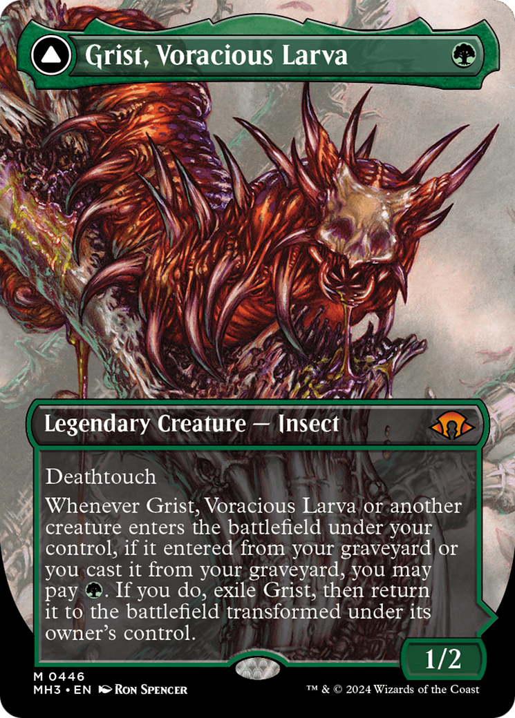 Grist, Voracious Larva // Grist, the Plague Swarm (Borderless) [Modern Horizons 3] | Dragon's Lair Comics and Fantasy Houston TX