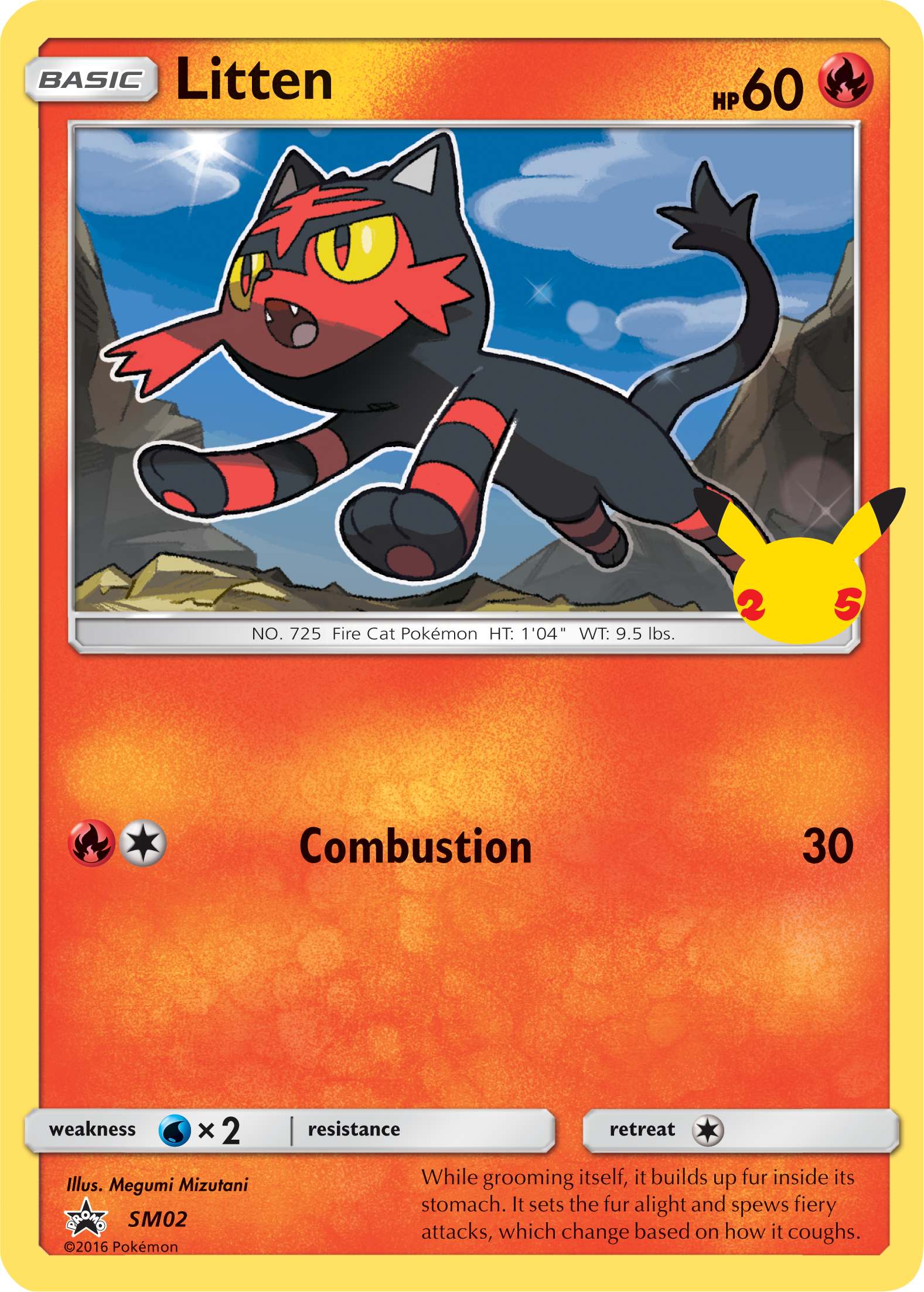 Litten (SM02) (Jumbo Card) [First Partner Pack] | Dragon's Lair Comics and Fantasy Houston TX