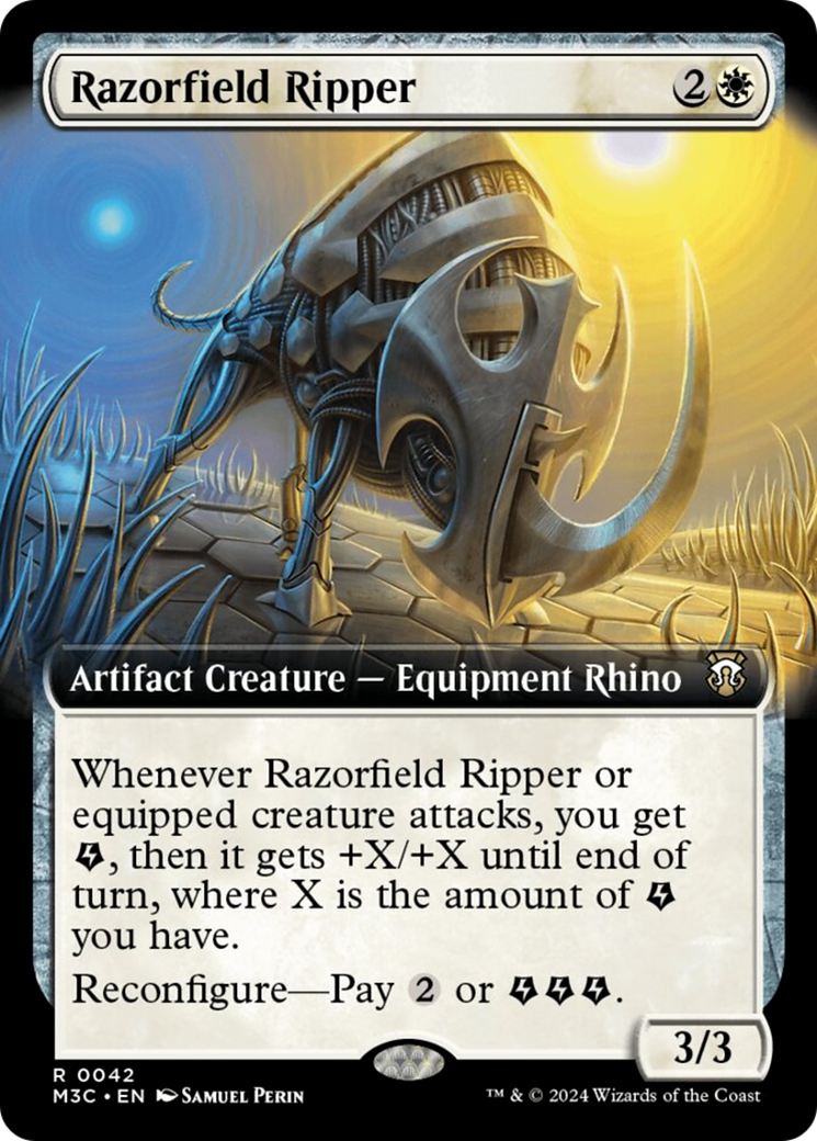 Razorfield Ripper (Extended Art) [Modern Horizons 3 Commander] | Dragon's Lair Comics and Fantasy Houston TX