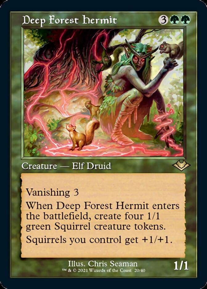 Deep Forest Hermit (Retro Foil Etched) [Modern Horizons] | Dragon's Lair Comics and Fantasy Houston TX