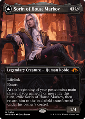 Sorin of House Markov // Sorin, Ravenous Neonate (Borderless) (Textured Foil) [Modern Horizons 3] | Dragon's Lair Comics and Fantasy Houston TX