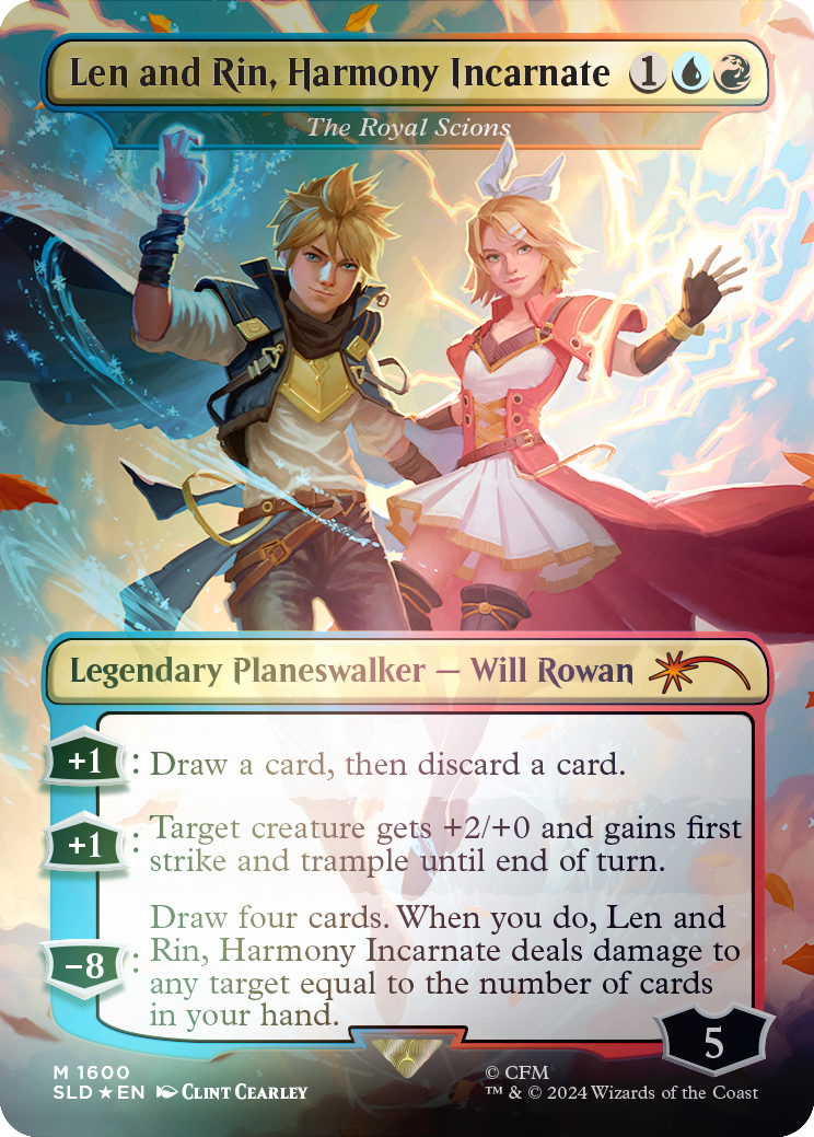 Len and Rin, Harmony Incarnate - The Royal Scions (Rainbow Foil) [Secret Lair Drop Series] | Dragon's Lair Comics and Fantasy Houston TX