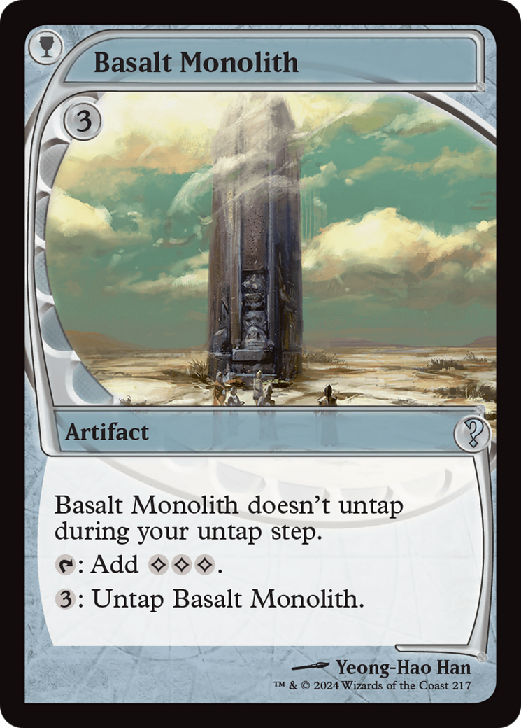 Basalt Monolith (Future Sight) [Mystery Booster 2] | Dragon's Lair Comics and Fantasy Houston TX