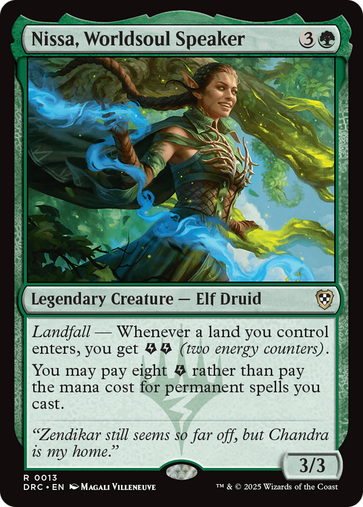 Nissa, Worldsoul Speaker [Aetherdrift Commander] | Dragon's Lair Comics and Fantasy Houston TX