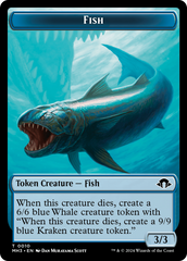 Eldrazi Spawn // Fish Double-Sided Token [Modern Horizons 3 Tokens] | Dragon's Lair Comics and Fantasy Houston TX