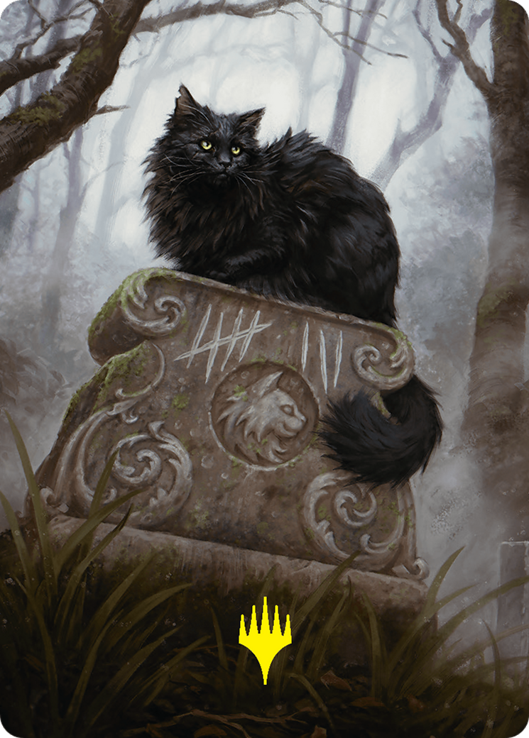 Nine-Lives Familiar 2 Art Card (36/54) (Gold-Stamped Planeswalker Symbol) [Foundations Art Series] | Dragon's Lair Comics and Fantasy Houston TX