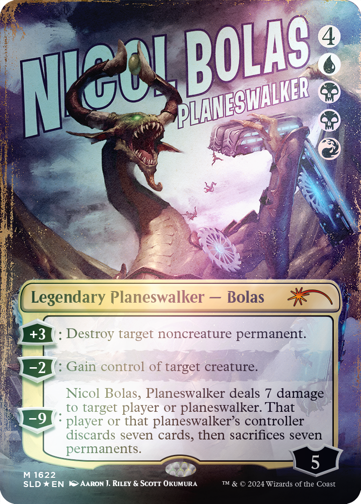 Nicol Bolas, Planeswalker (Rainbow Foil) [Secret Lair Drop Series] | Dragon's Lair Comics and Fantasy Houston TX