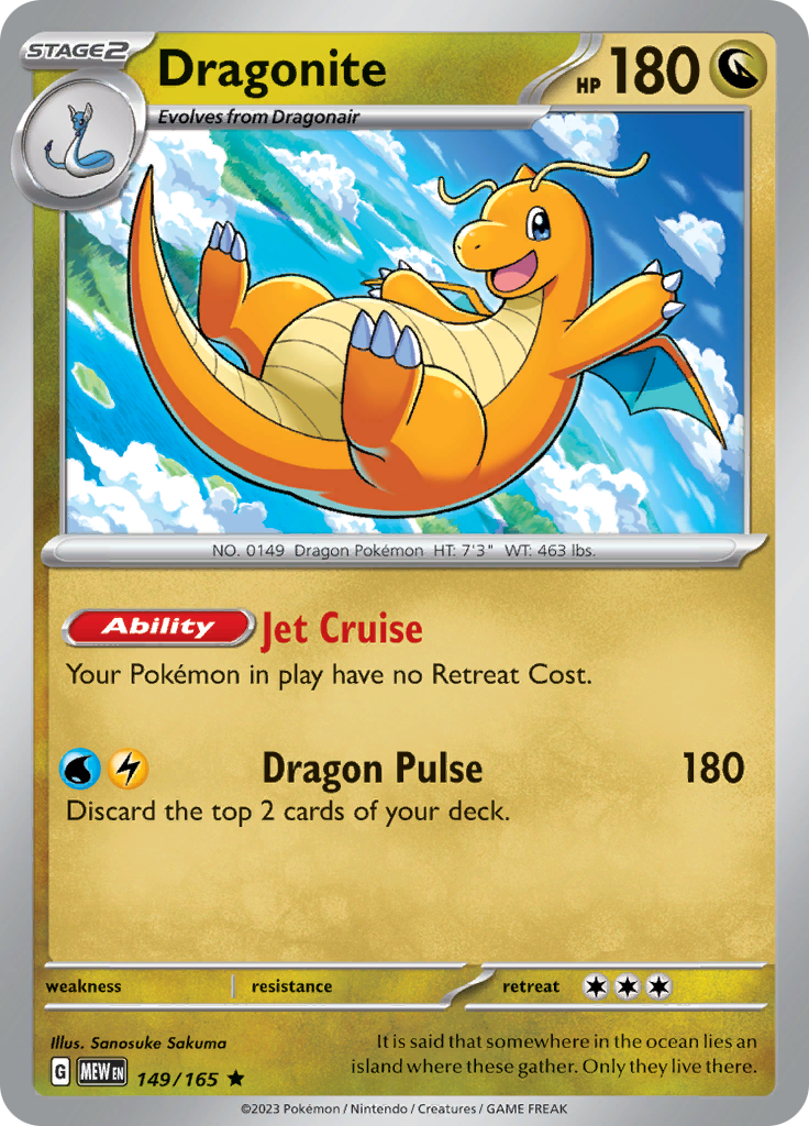 Dragonite (149/165) [Scarlet & Violet 151] | Dragon's Lair Comics and Fantasy Houston TX